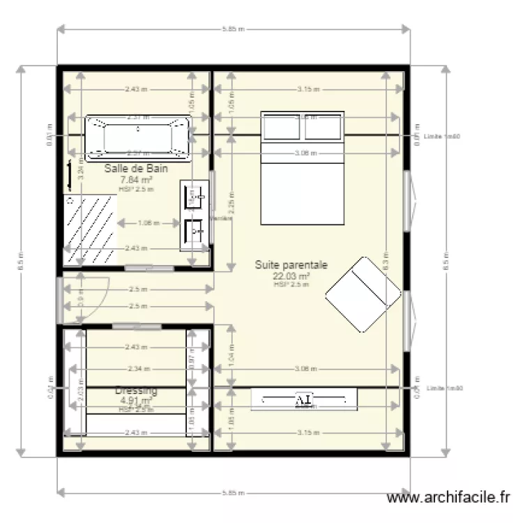 PROJECTION AMENAGEMENT CHANTIER TOURET. Plan de 