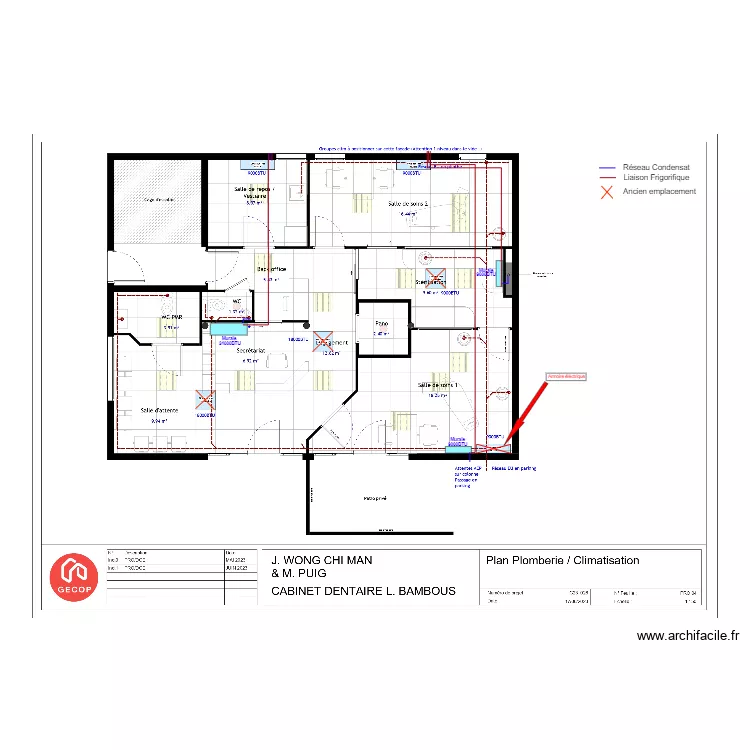Cabinet dentaire L.B . Plan de 