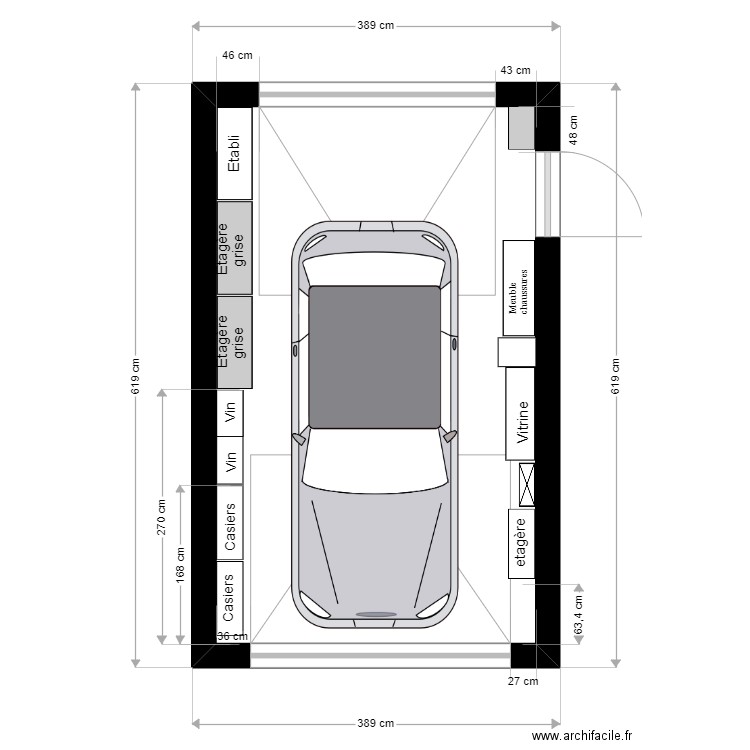Garage aménagement . Plan de 0 pièce et 0 m2