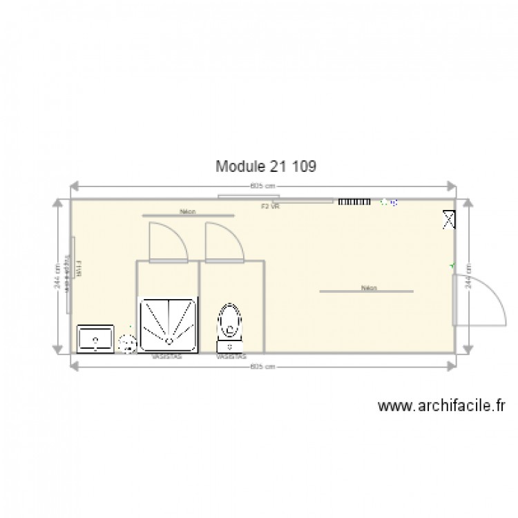 Module 21 109 . Plan de 0 pièce et 0 m2