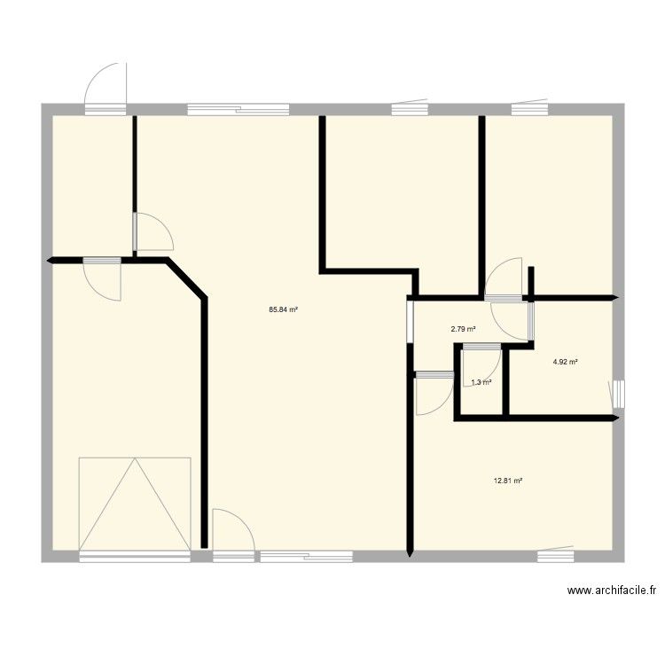 maison actuelle . Plan de 0 pièce et 0 m2