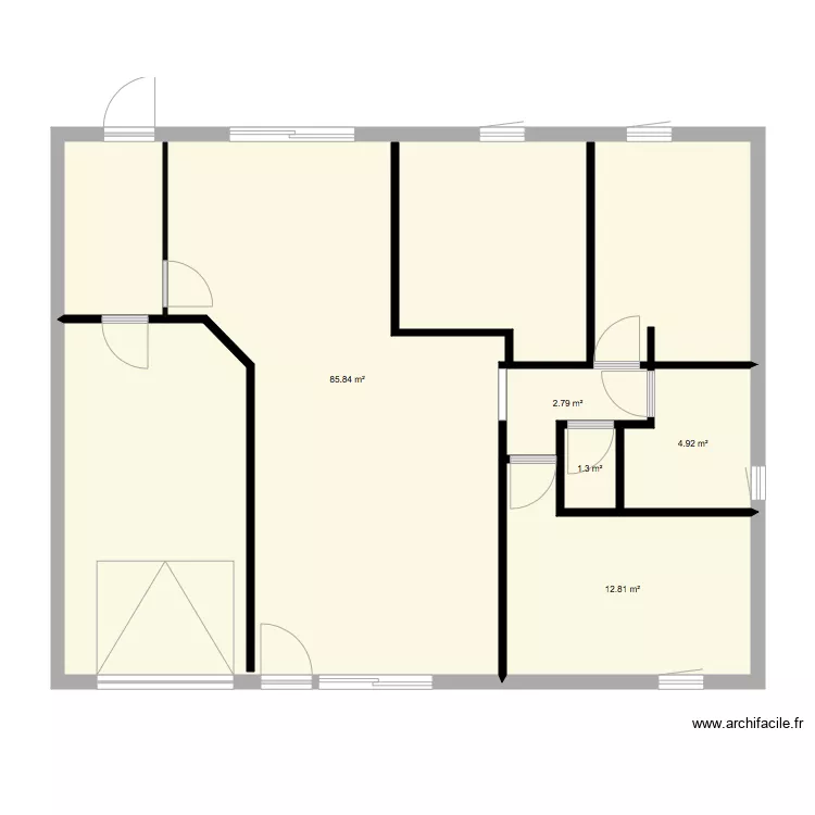 maison actuelle . Plan de 