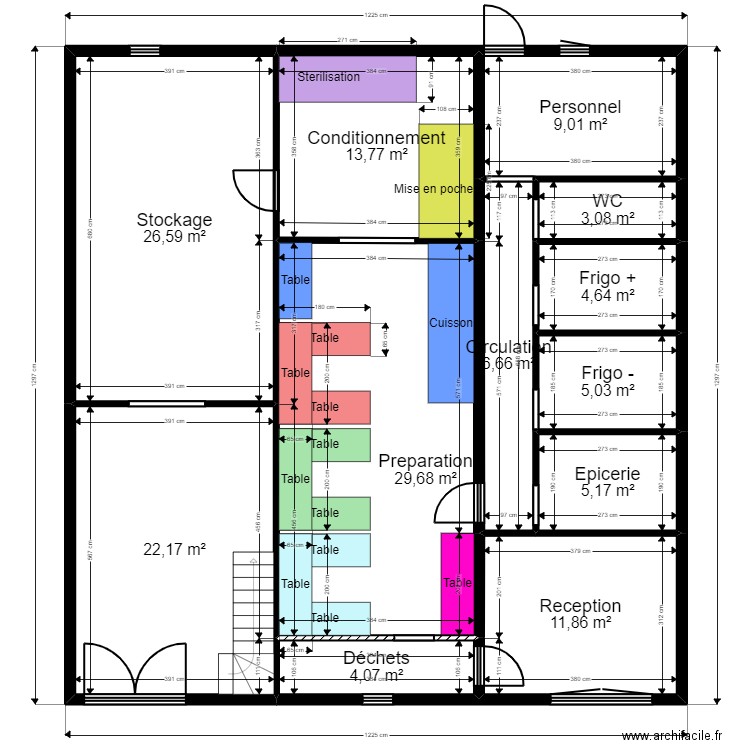 Brétigny Limousin - Bio du Berceau. Plan de 12 pièces et 142 m2