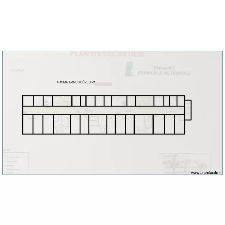 ADOMA ARMENTI&Egrave;RES R1. Plan de 