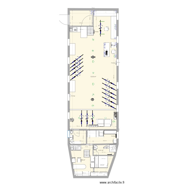 Plans Péniche. Plan de 0 pièce et 0 m2