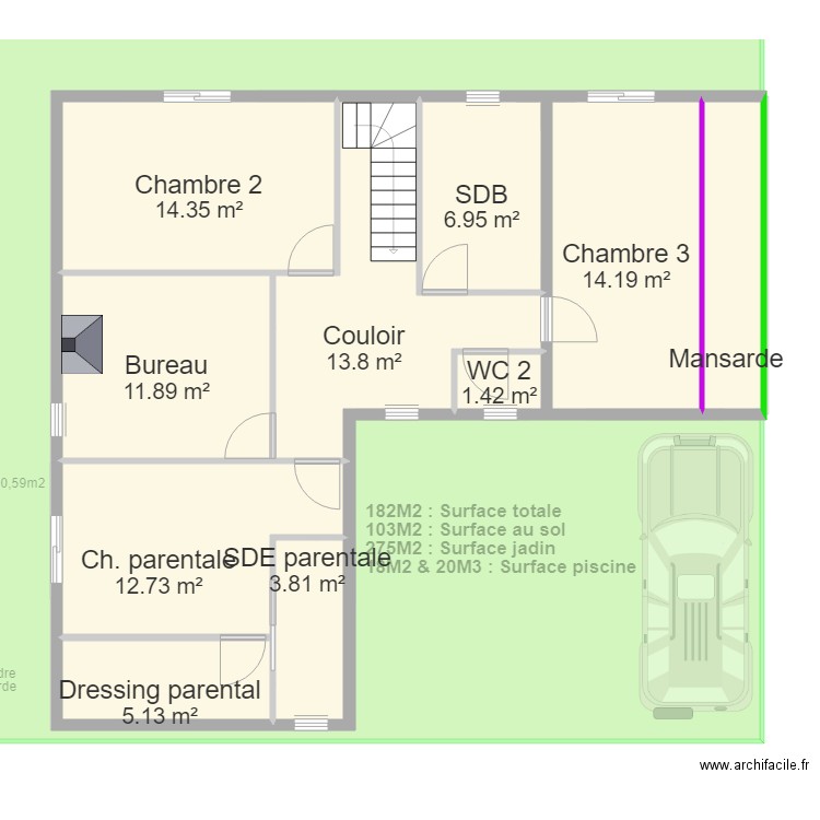 0000 103m2 ausol. Plan de 0 pièce et 0 m2