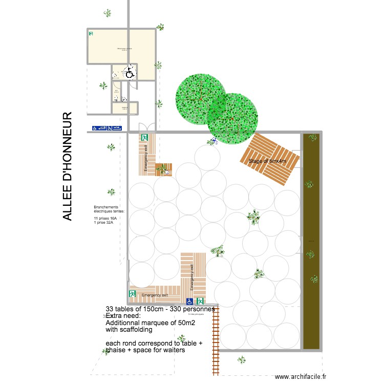 Nordisk. Plan de 5 pièces et 98 m2