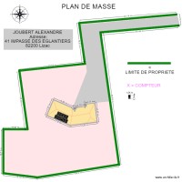 PLAN DE MASSE  JOUBERT ALEXANDRE