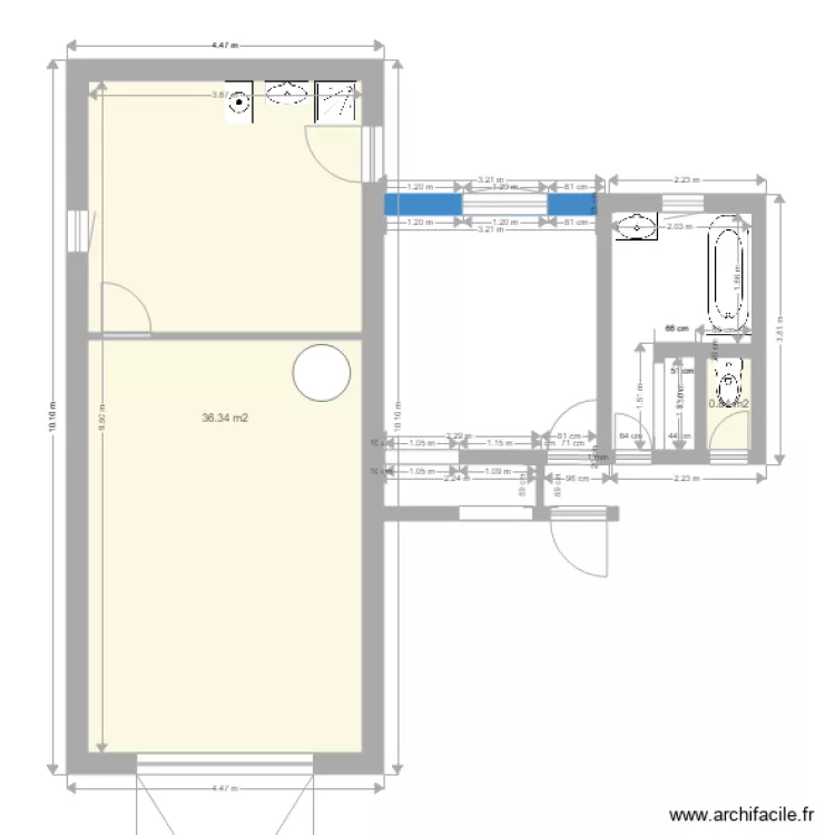 garage base. Plan de garage base. Plan de
