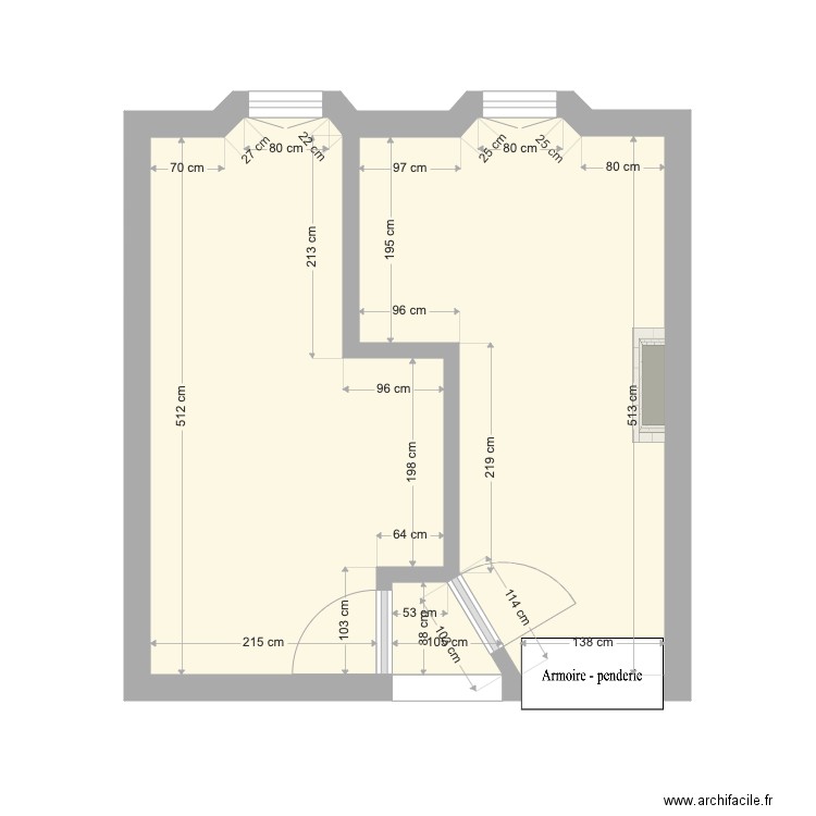 Chambre Double St Ybard. Plan de 0 pièce et 0 m2