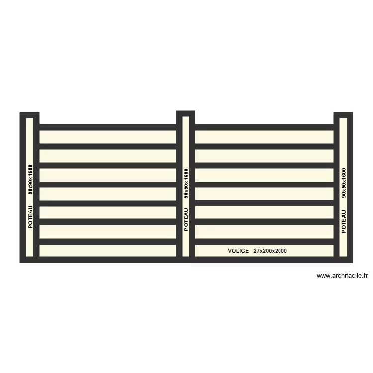 PALISSADE TRI SELECTIF 2021. Plan de 