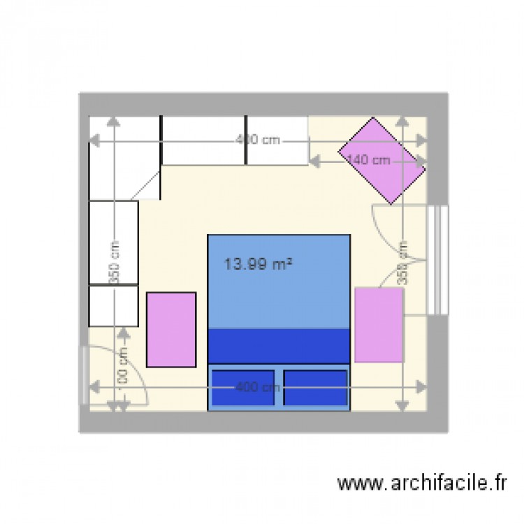 chambre maison 02. Plan de 0 pièce et 0 m2