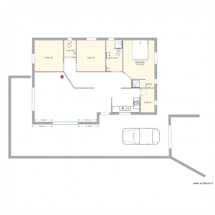 plan 3 bis. Plan de 0 pièce et 0 m2