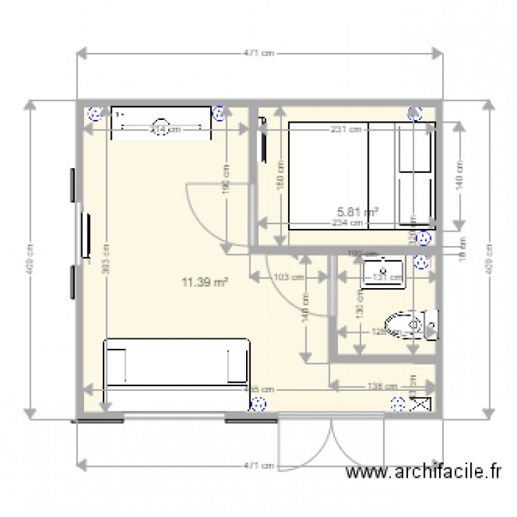 chalet . Plan de 0 pièce et 0 m2