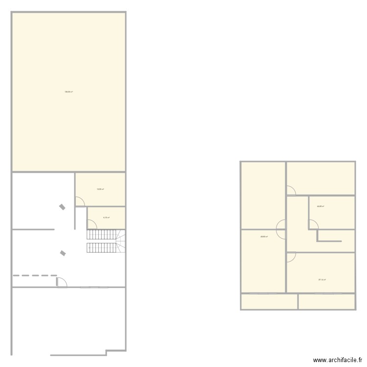 Mi casita. Plan de 6 pièces et 276 m2