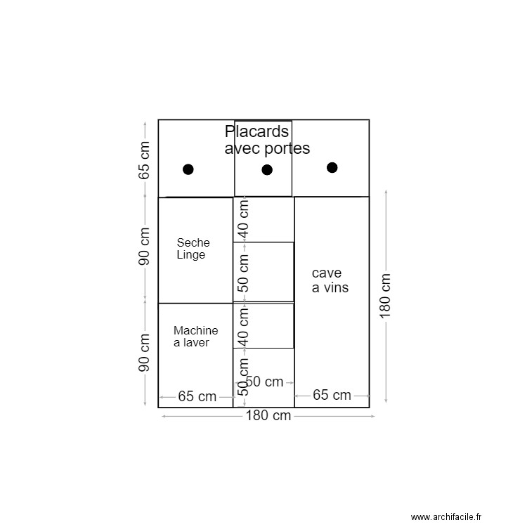 Buanderie. Plan de 0 pièce et 0 m2