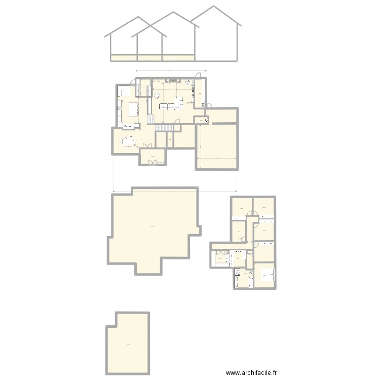 New House granby. Plan de 25 pièces et 588 m2