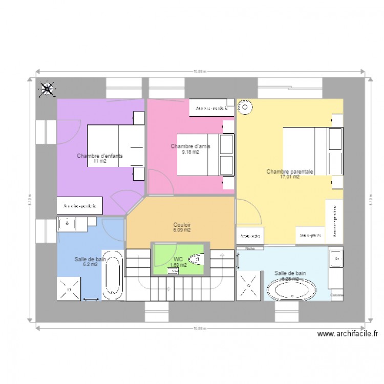 Projet de rénovation Essaies divers. Plan de 0 pièce et 0 m2