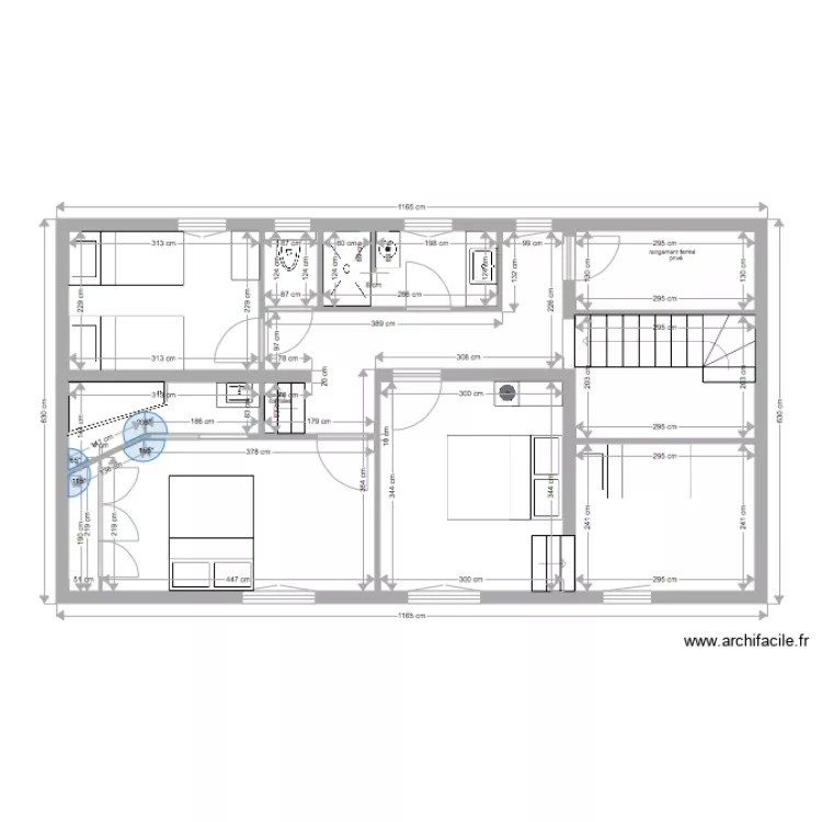 MANZI projet 4 &eacute;tage valid&eacute;. Plan de 