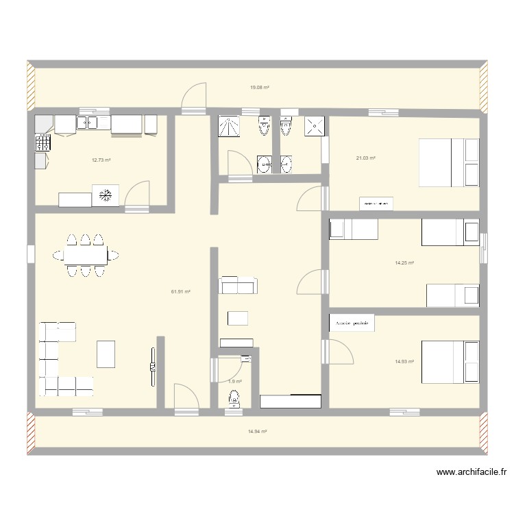 CAZABEN. Plan de 0 pièce et 0 m2