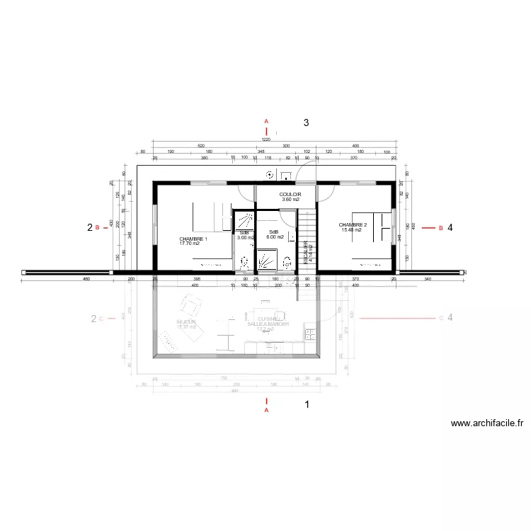 MARE Elisabeth. Plan de 