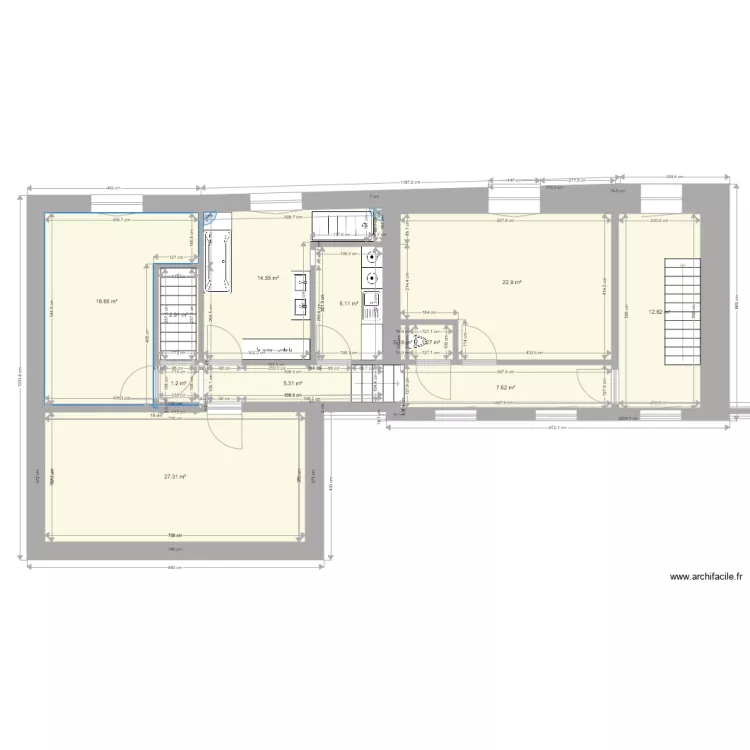 etage 1. Plan de 
