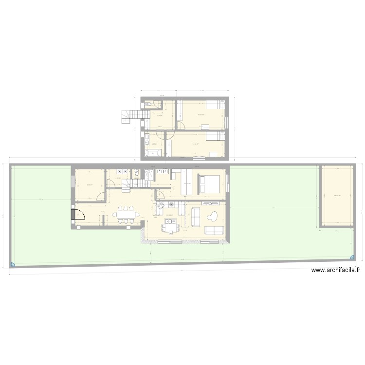 Plan de masse Verriere aménagé étage light. Plan de 0 pièce et 0 m2