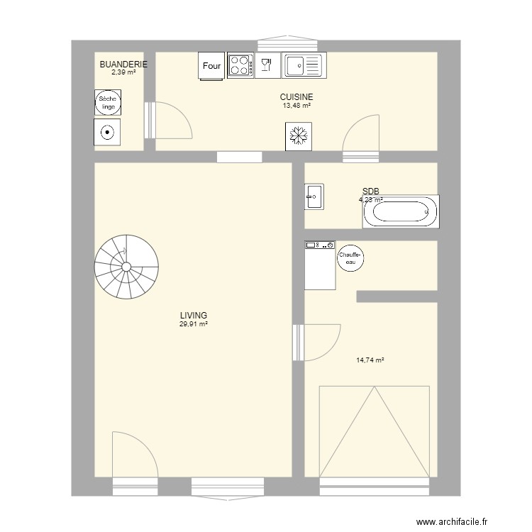 AUVRAY. Plan de 0 pièce et 0 m2