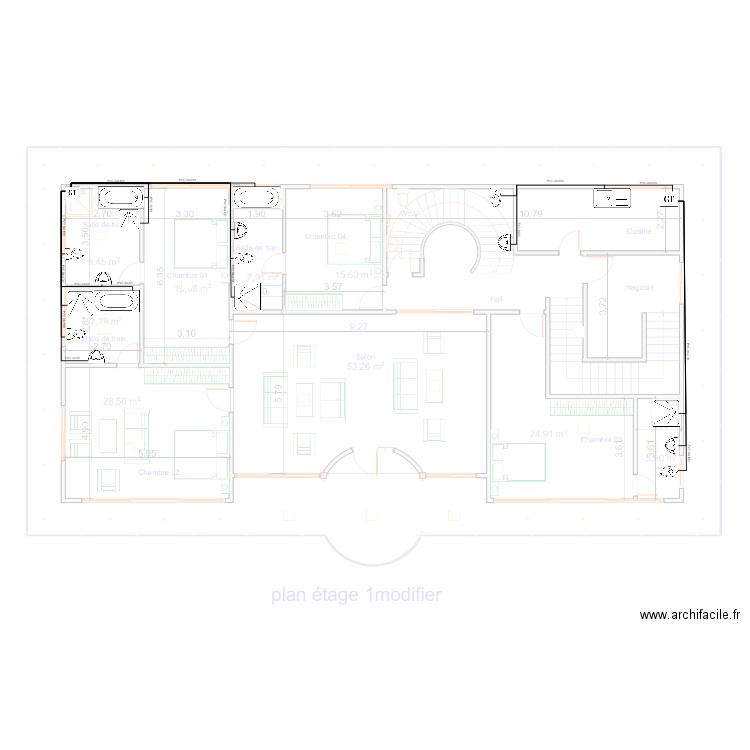 Evacuation EV ET EU Etage1 new. Plan de 0 pièce et 0 m2