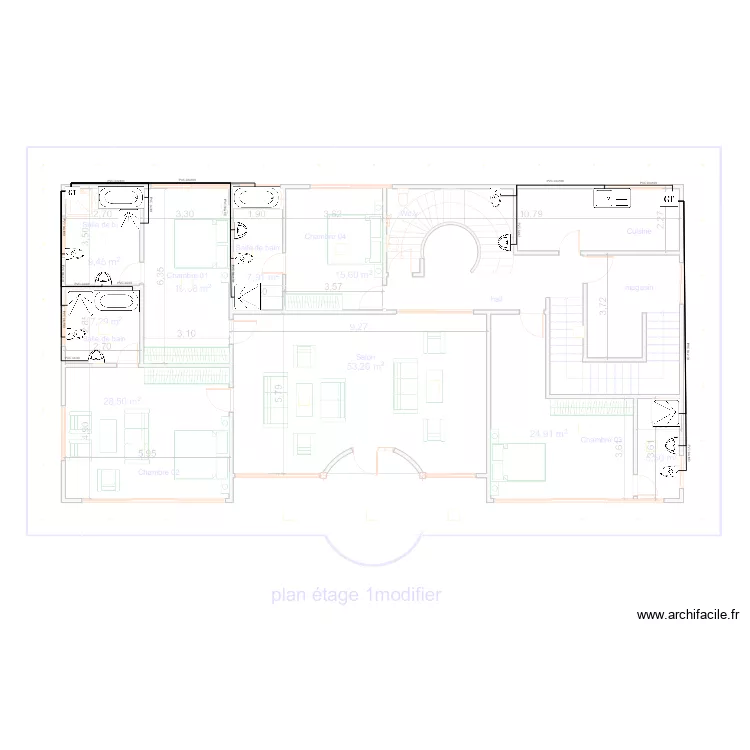 Evacuation EV ET EU Etage1 new. Plan de 0 pièce et 0 m2