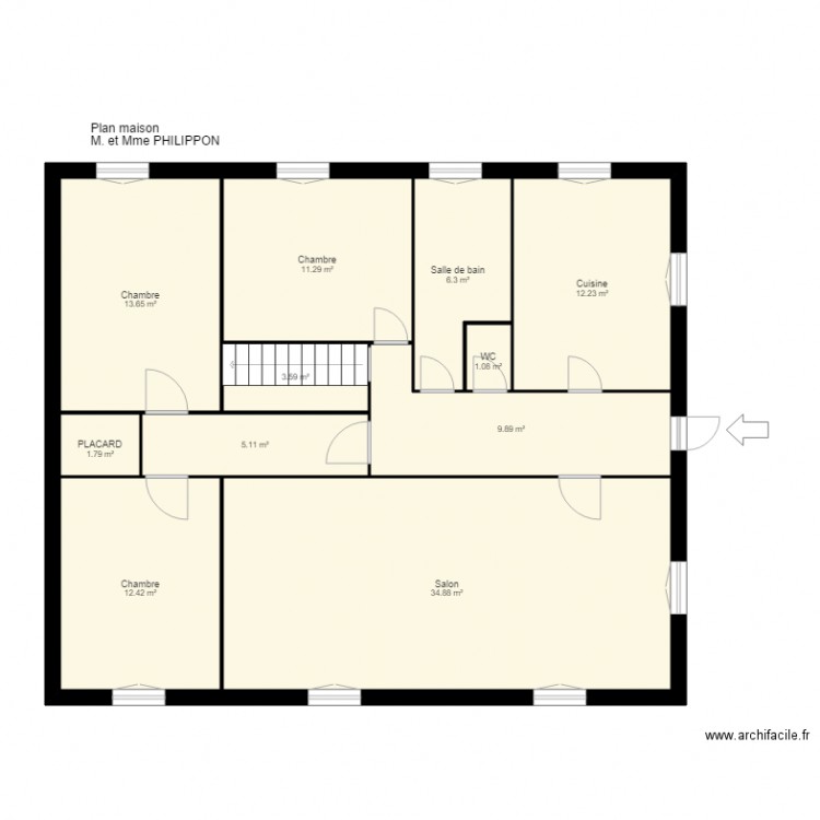 PLAN pHILIPPON. Plan de 0 pièce et 0 m2