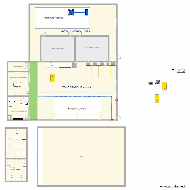 B&acirc;timent s&eacute;curit&eacute; TC 2. Plan de 