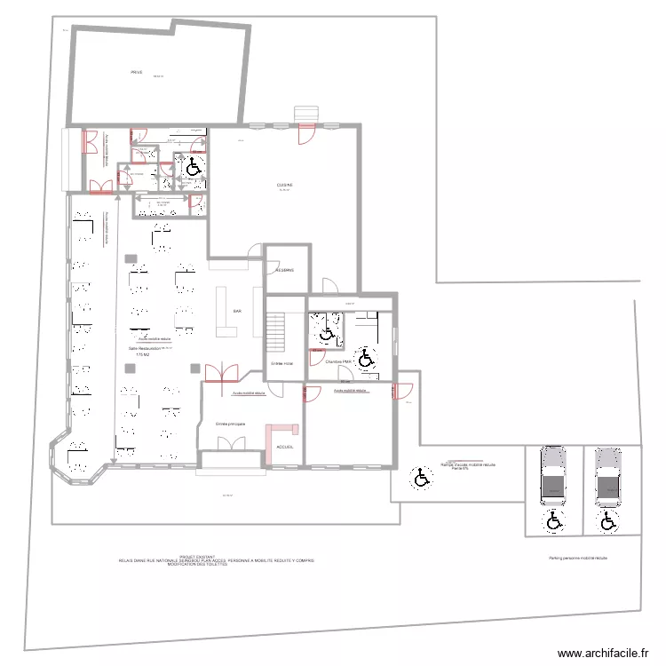 RELAIS DIANE PROJET. Plan de 