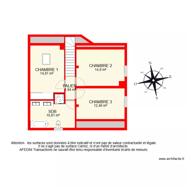 BI 7194 ETAGE . Plan de 