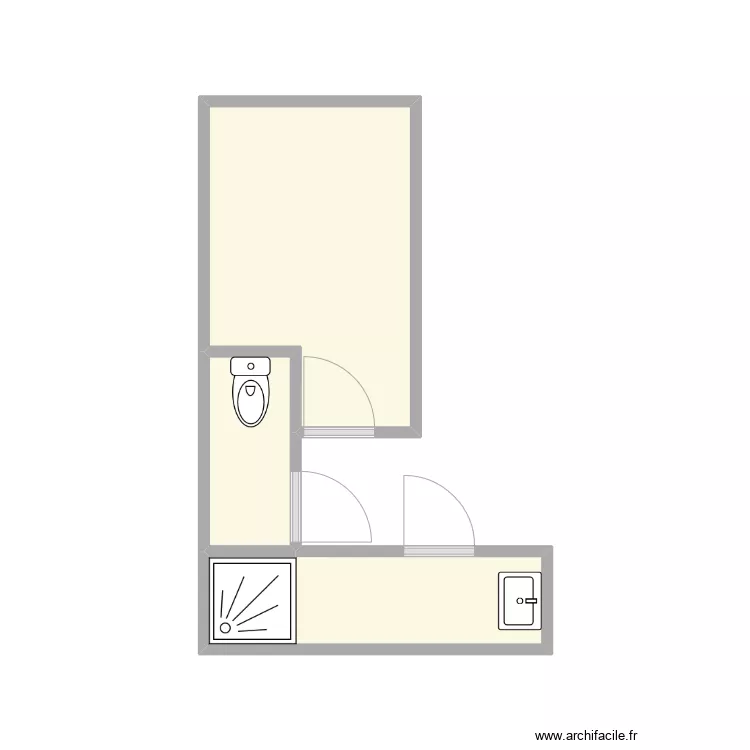 MOHANARAJ SDB existant. Plan de MOHANARAJ SDB existant. Plan de