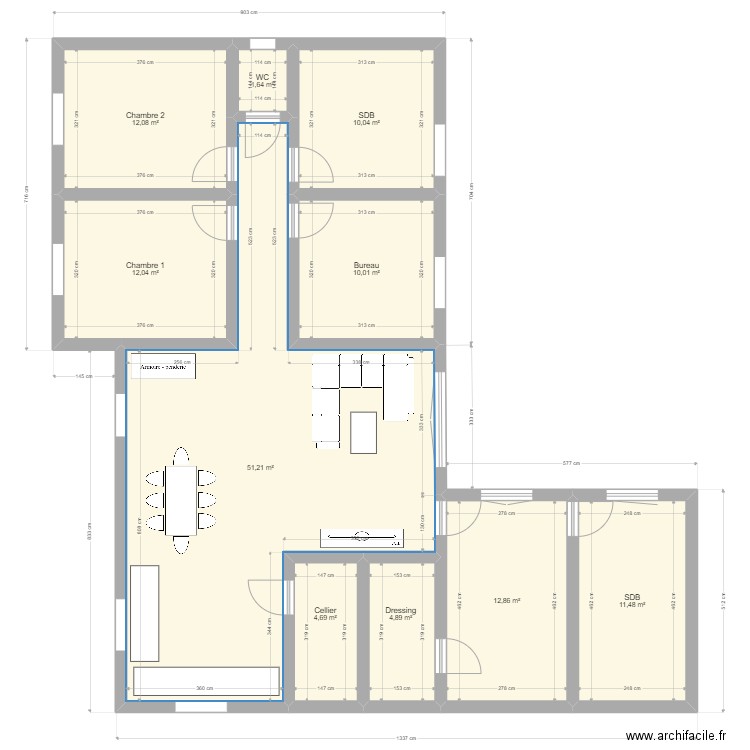 Maison de Bargemon modifiée. Plan de 0 pièce et 0 m2