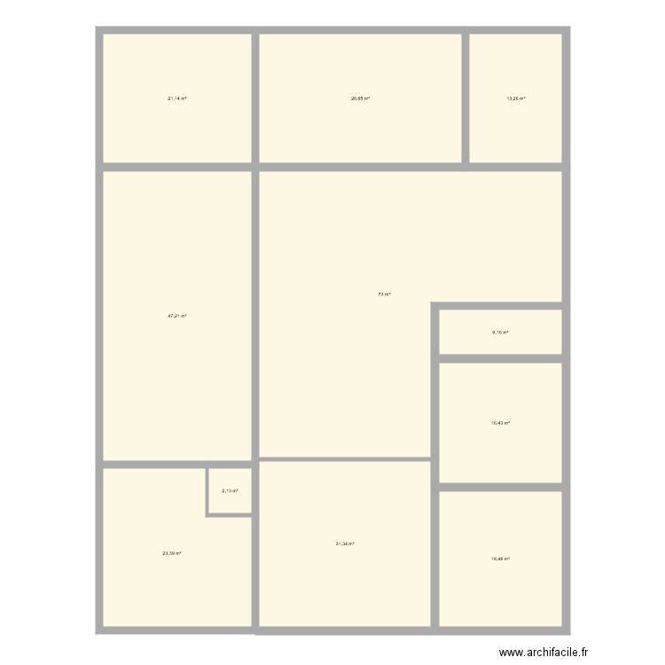 FLORENTIN Hymont. Plan de 11 pièces et 281 m2