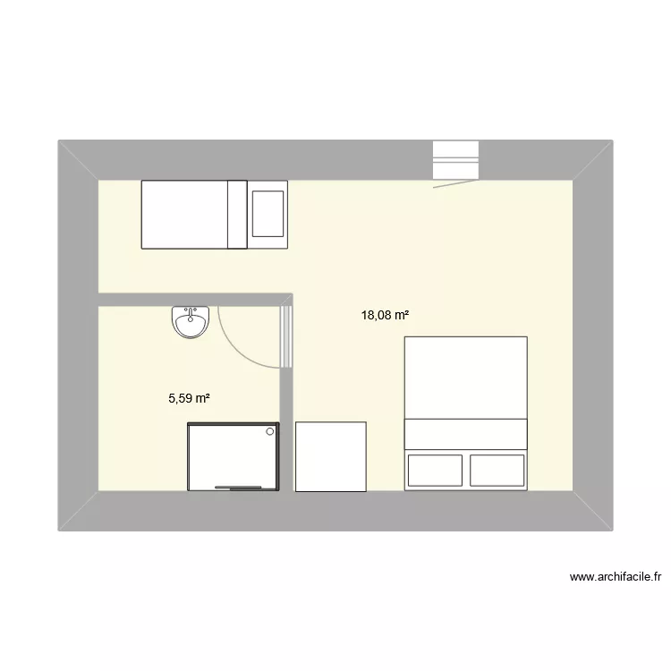 r+1. Plan de 2 et 24 m² r+1. Plan de 2 et 24 m²
