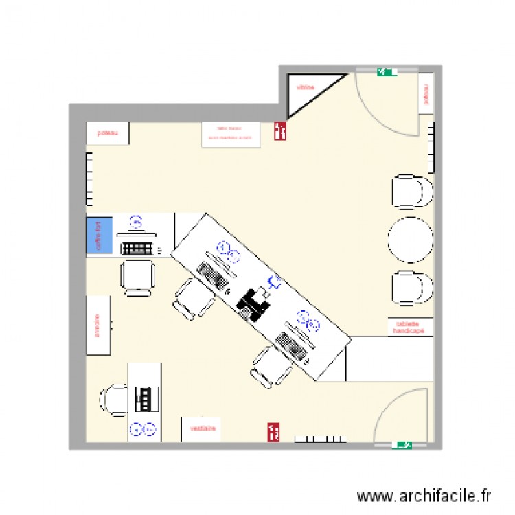 comptoir3. Plan de 0 pièce et 0 m2