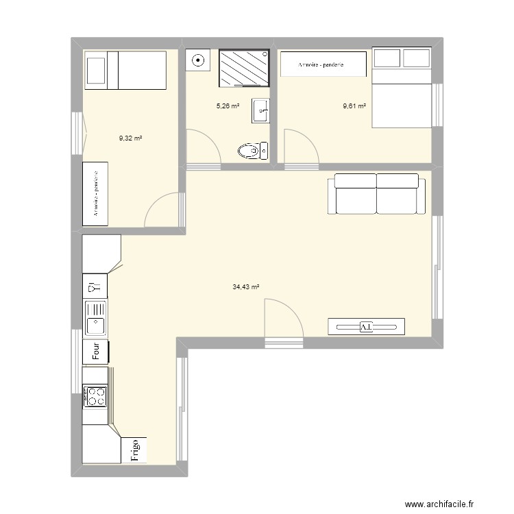 emi . Plan de 0 pièce et 0 m2