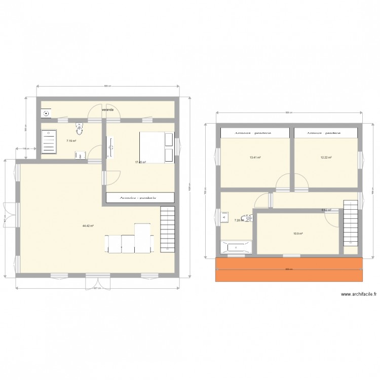 plan maison numéro 2. Plan de 0 pièce et 0 m2