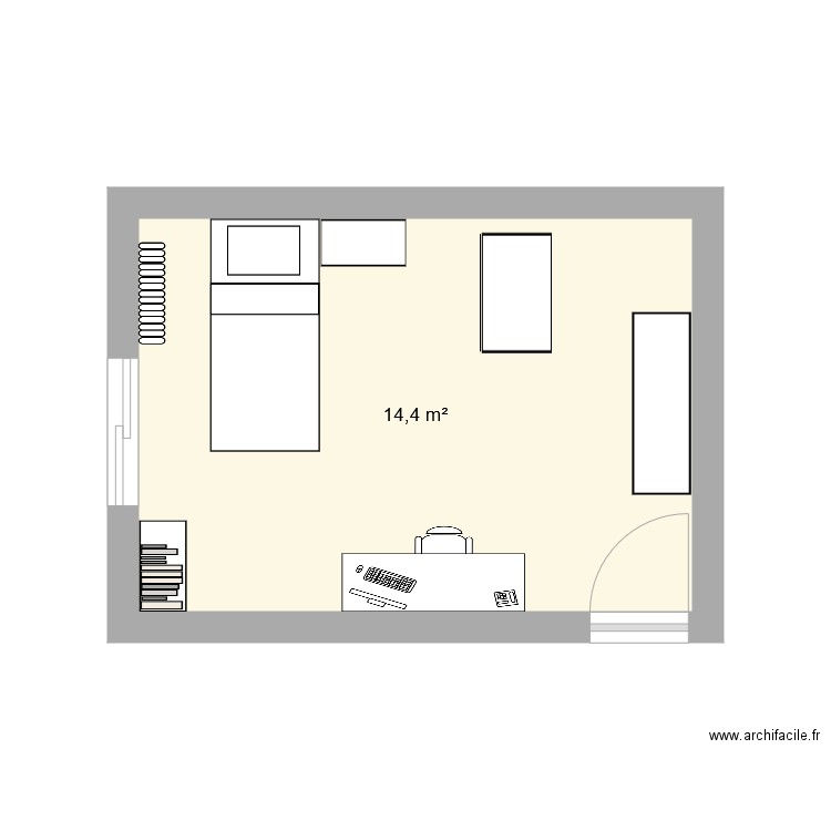 Chambre virgil . Plan de 0 pièce et 0 m2