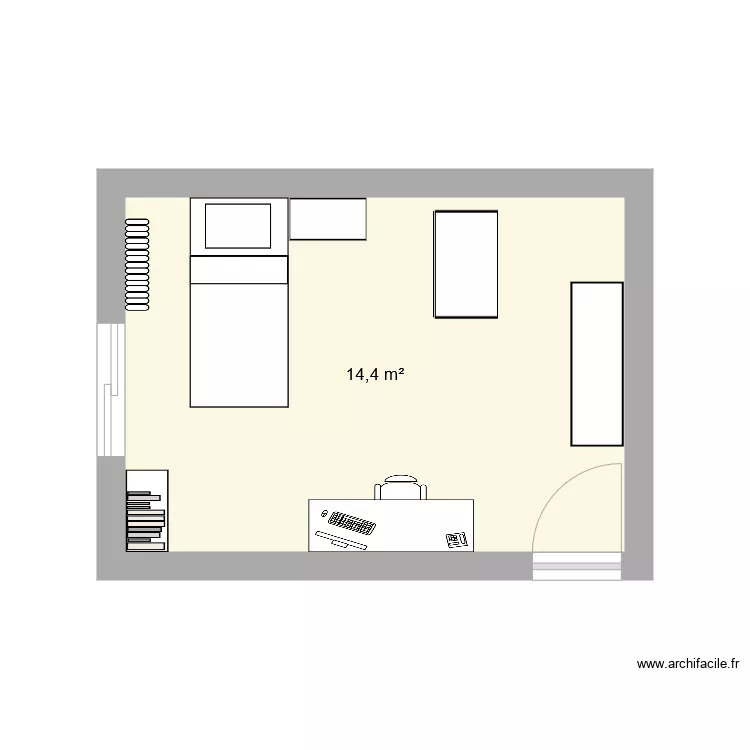 Chambre virgil . Plan de 
