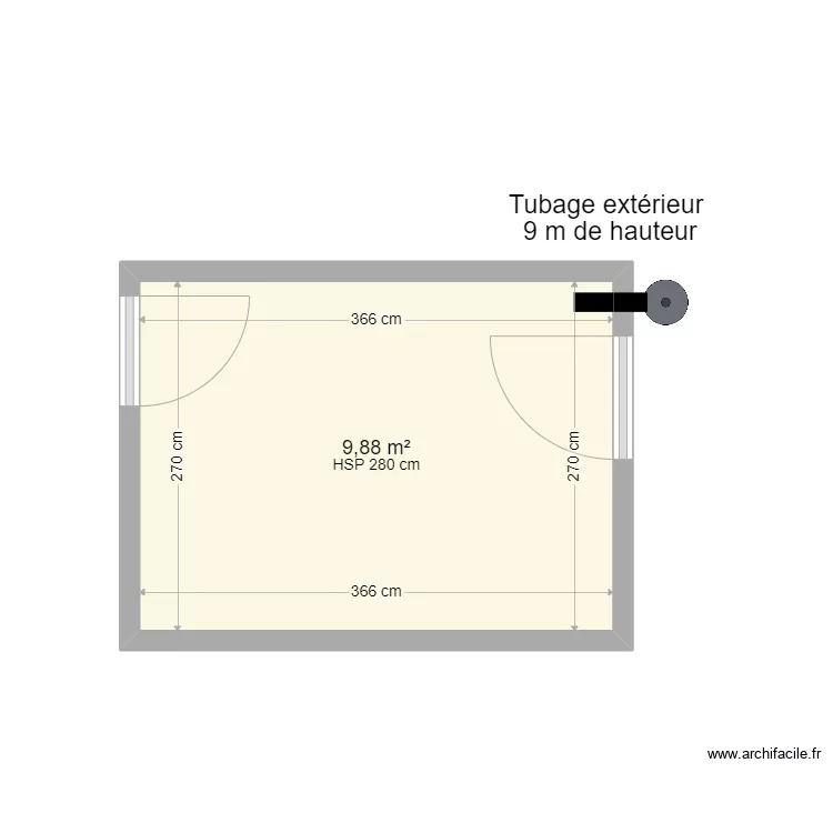 Chaufferie TONDU. Plan de 