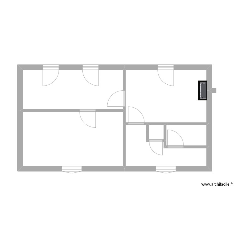 MORISSON. Plan de 6 pièces et 42 m2