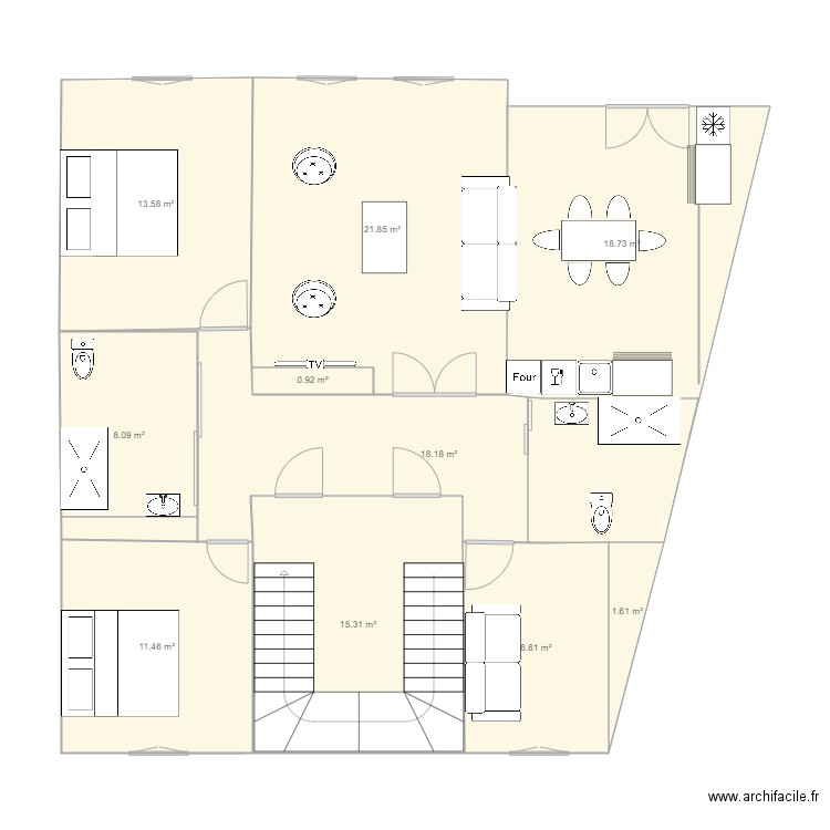 16 place de la République Num 1. Plan de 0 pièce et 0 m2