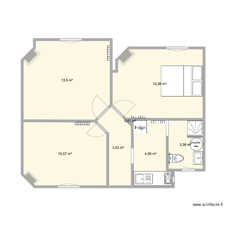 1 Victor Hugo. Plan de 0 pièce et 0 m2