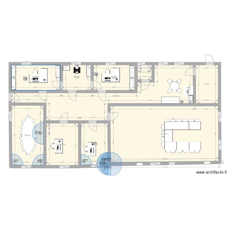 iref2. Plan de 11 pièces et 184 m2