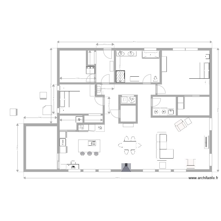 Sdb2ab. Plan de 0 pièce et 0 m2