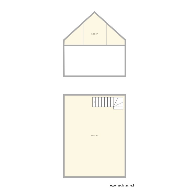 position escalier. Plan de 0 pièce et 0 m2